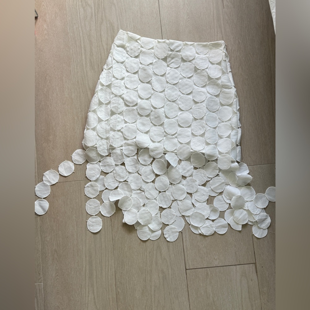 Mini skirt NWOT white